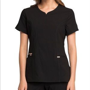 NWOT Cherokee Statement Curved V-Neck Scrub Top